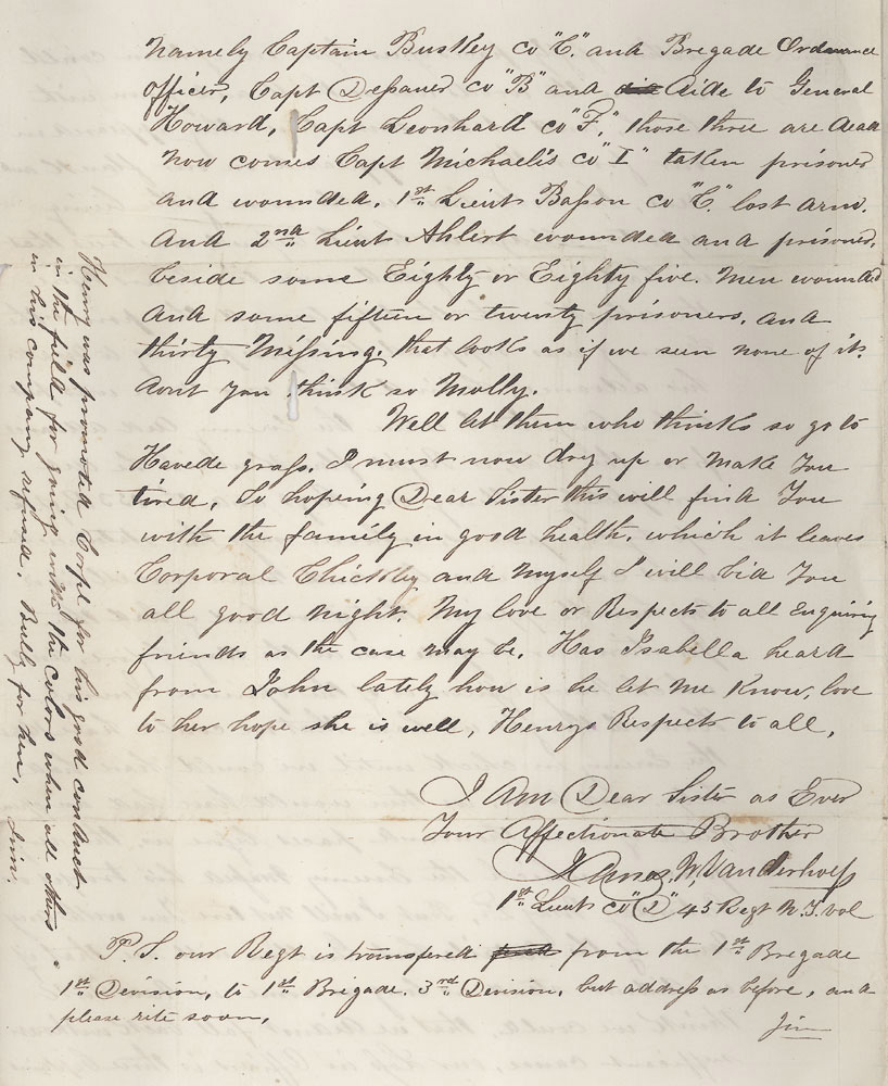 Letter by James W. Vanderhoef, May 17, 1863, page 4