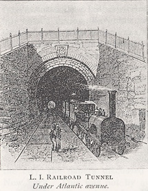 illustration of L.I. Railroad Tunnel, under Atlantic Avenue