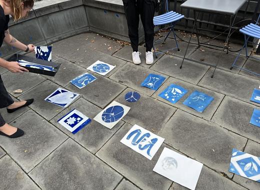 Photo from 2023 Cyanotype workshop at Williamsburgh
